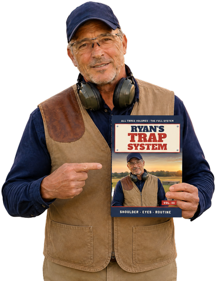 Ryan holding Ryan's Trap System